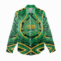 Cook Islands Constitution Day Women Casual Shirt 60th Anniversary - Polynesian Pride