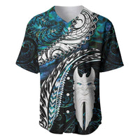 New Zealand Aotearoa Baseball Jersey Maori Hei Rehua Paua Shell Glitter Green LT05 Green - Polynesian Pride