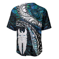 New Zealand Aotearoa Baseball Jersey Maori Hei Rehua Paua Shell Glitter Green LT05 - Polynesian Pride