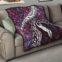 New Zealand Aotearoa Quilt Maori Hei Rehua Paua Shell Glitter Pink LT05 - Polynesian Pride
