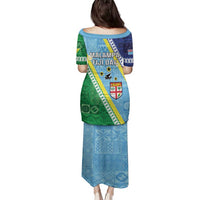 Love Malampa Fiji Day Family Matching Puletasi and Hawaiian Shirt Together We Grow