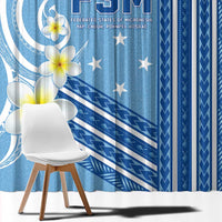 Federated States of Micronesia Window Curtain Happy 38th Independence Anniversary