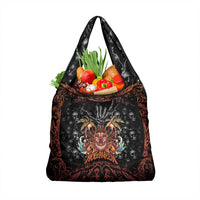 Aloha Halloween Grocery Bag Horror Tiki Heavy Metal Style - Polynesian Pride