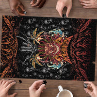 Aloha Halloween Puzzle Horror Tiki Heavy Metal Style - Polynesian Pride