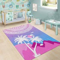 Fiji Your Paradise Festival Area Rug With Fijian Masi Tapa Pattern LT05 - Polynesian Pride