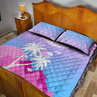 Fiji Your Paradise Festival Quilt Bed Set With Fijian Masi Tapa Pattern LT05 - Polynesian Pride