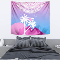 Fiji Your Paradise Festival Tapestry With Fijian Masi Tapa Pattern LT05 - Polynesian Pride