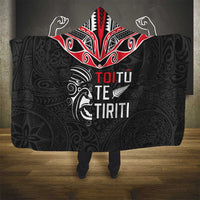 Aotearoa Toitu Te Tiriti Hooded Blanket New Zealand Honour The Treaty