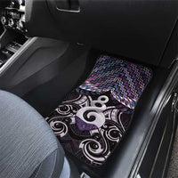 New Zealand Maori Car Mats Poutama Pikorua Purple Paua Shell LT05 - Polynesian Pride