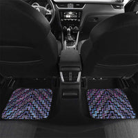 New Zealand Maori Car Mats Poutama Pikorua Purple Paua Shell LT05 Set 2pcs - Back Purple - Polynesian Pride