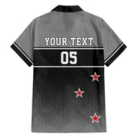 Custom New Zealand Cricket Family Matching Short Sleeve Bodycon Dress and Hawaiian Shirt Black Cap Unbeatable LT05 - Polynesian Pride