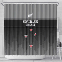 New Zealand Cricket Shower Curtain Black Cap Unbeatable