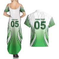 Custom Cook Islands Avaiki Rugby Couples Matching Summer Maxi Dress and Hawaiian Shirt Go Champions - Polynesian Pride