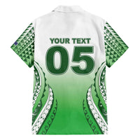 Custom Cook Islands Avaiki Rugby Family Matching Off The Shoulder Long Sleeve Dress and Hawaiian Shirt Go Champions - Polynesian Pride