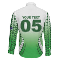 Custom Cook Islands Avaiki Rugby Family Matching Off The Shoulder Long Sleeve Dress and Hawaiian Shirt Go Champions LT05 - Polynesian Pride