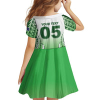 Custom Cook Islands Avaiki Rugby Family Matching Short Sleeve Bodycon Dress and Hawaiian Shirt Go Champions LT05 - Polynesian Pride