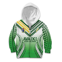 Custom Cook Islands Avaiki Rugby Kid Hoodie Go Champions - Polynesian Pride