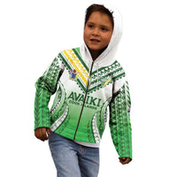 Custom Cook Islands Avaiki Rugby Kid Hoodie Go Champions - Polynesian Pride