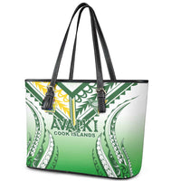Cook Islands Avaiki Rugby Leather Tote Bag Go Champions LT05 - Polynesian Pride