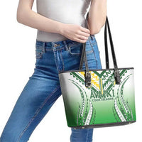 Cook Islands Avaiki Rugby Leather Tote Bag Go Champions LT05 - Polynesian Pride
