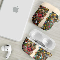 Hawaii And Japan AirPods Case Tiki With Oni Mask - Polynesian Pride