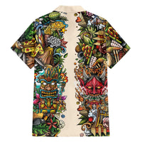 Hawaii And Japan Family Matching Mermaid Dress and Hawaiian Shirt Tiki With Oni Mask LT05 - Polynesian Pride