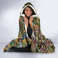 Hawaii And Japan Hooded Blanket Tiki With Oni Mask - Polynesian Pride