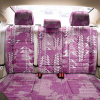 Magenta Hawaii Tapa Pattern Back Car Seat Cover With Heliconia Vintage Style LT05 - Polynesian Pride