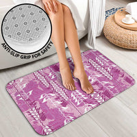 Magenta Hawaii Tapa Pattern Bathroom Set With Heliconia Vintage Style LT05 - Polynesian Pride