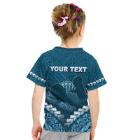 Personalised Fiji Happy Father's Day Kid T Shirt Au Lomani Iko Dad Polynesian Tribal LT05 - Polynesian Pride