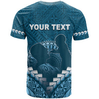 Personalised Fiji Happy Father's Day T Shirt Au Lomani Iko Dad Polynesian Tribal LT05 - Polynesian Pride