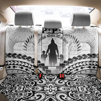 New Zealand Happy Father's Day Back Car Seat Cover Aroha Ahau Ki A Koe Papa Polynesian Tribal