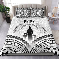 New Zealand Happy Father's Day Bedding Set Aroha Ahau Ki A Koe Papa Polynesian Tribal