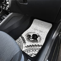 Personalised New Zealand Happy Father's Day Car Mats Aroha Ahau Ki A Koe Papa Polynesian Tribal LT05 - Polynesian Pride