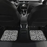 Personalised New Zealand Happy Father's Day Car Mats Aroha Ahau Ki A Koe Papa Polynesian Tribal LT05 Set 2pcs - Back White - Polynesian Pride