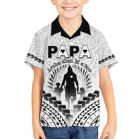 Personalised New Zealand Happy Father's Day Family Matching Long Sleeve Bodycon Dress and Hawaiian Shirt Aroha Ahau Ki A Koe Papa Polynesian Tribal