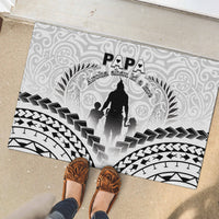 New Zealand Happy Father's Day Rubber Doormat Aroha Ahau Ki A Koe Papa Polynesian Tribal LT05 - Polynesian Pride