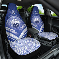 Samoa Happy Father's Day Car Seat Cover Ou Te Alofa Ia Te Oe Tama Dad Polynesian Tribal LT05 One Size Blue - Polynesian Pride