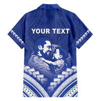 Personalised Samoa Happy Father's Day Hawaiian Shirt Ou Te Alofa Ia Te Oe Tama Dad Polynesian Tribal LT05 - Polynesian Pride