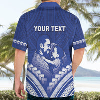 Personalised Samoa Happy Father's Day Hawaiian Shirt Ou Te Alofa Ia Te Oe Tama Dad Polynesian Tribal LT05 - Polynesian Pride