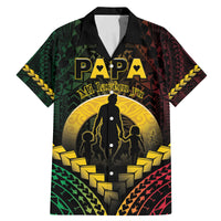 Personalised Vanuatu Happy Father's Day Family Matching Mermaid Dress and Hawaiian Shirt Mi Lavem Yu Papa Polynesian Tribal