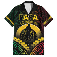Personalised Vanuatu Happy Father's Day Family Matching Summer Maxi Dress and Hawaiian Shirt Mi Lavem Yu Papa Polynesian Tribal