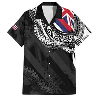 Hawaii Flag Day Family Matching Summer Maxi Dress and Hawaiian Shirt Hawaiian Maile Lei