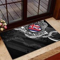 Hawaii Flag Day Rubber Doormat Hawaiian Maile Lei