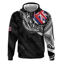 Hawaii Flag Day Zip Hoodie Hawaiian Maile Lei