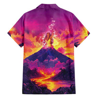 Hawaii Kilauea Volcano Family Matching Off Shoulder Short Dress and Hawaiian Shirt There Is Pele Goddess Of The Volcano - Polynesian Pride