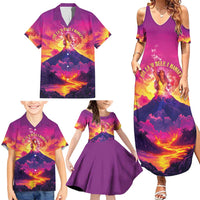 Hawaii Kilauea Volcano Family Matching Summer Maxi Dress and Hawaiian Shirt There Is Pele Goddess Of The Volcano LT05 - Polynesian Pride
