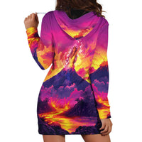 Hawaii Kilauea Volcano Hoodie Dress There Is Pele Goddess Of The Volcano - Polynesian Pride