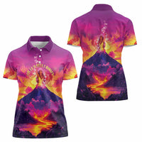 Hawaii Kilauea Volcano Women Polo Shirt There Is Pele Goddess Of The Volcano - Polynesian Pride