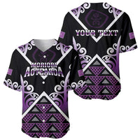 Personalised Aotearoa Moriori Baseball Jersey Maori Pattern New Zealand LT05 - Polynesian Pride